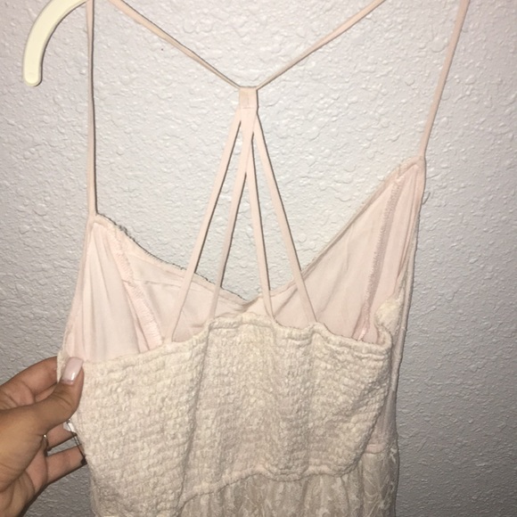 Cream lace dress with strappy back - Picture 2 of 2